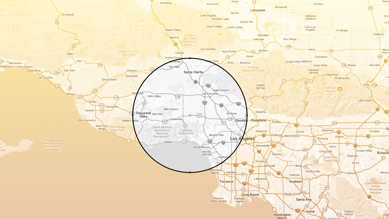 map full reseda ca