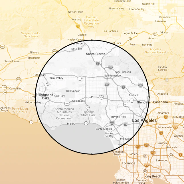 map small reseda ca